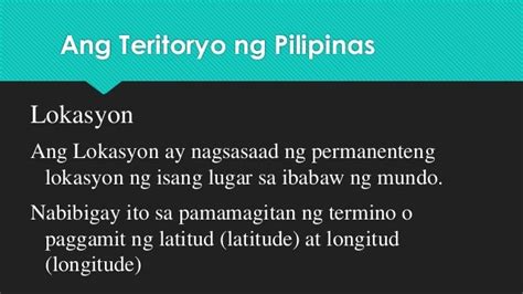 kahulugan ng lokasyon